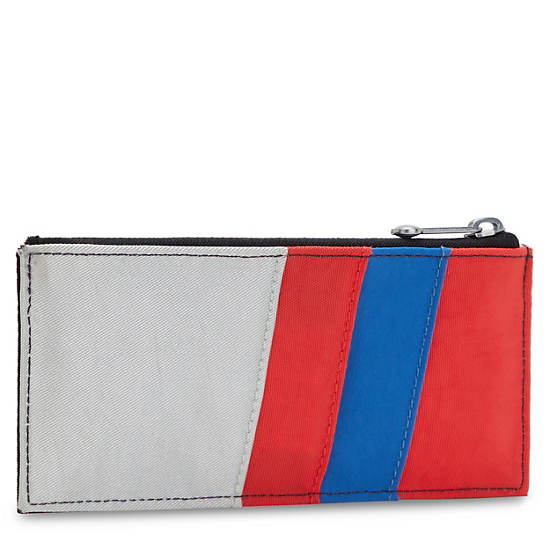 Kipling Brion Card Case Tassen Blauw Rood Zilver | BE 2048RV